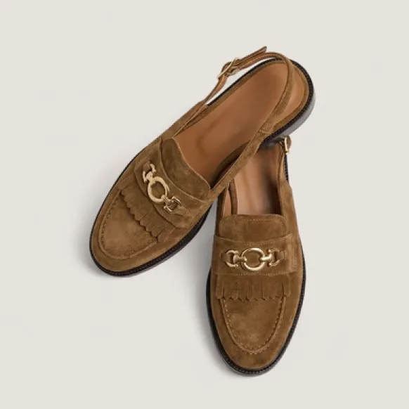 Mocassins à bouts arrières ouverts