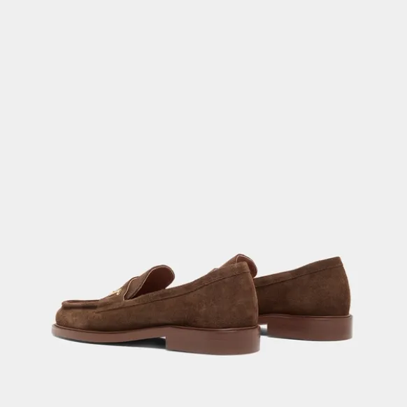 Mocassins à bouts ronds et monogrammes