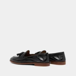 Mocassins à bouts ronds et pompons