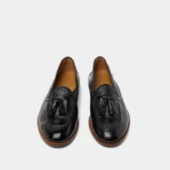 Mocassins à bouts ronds et pompons