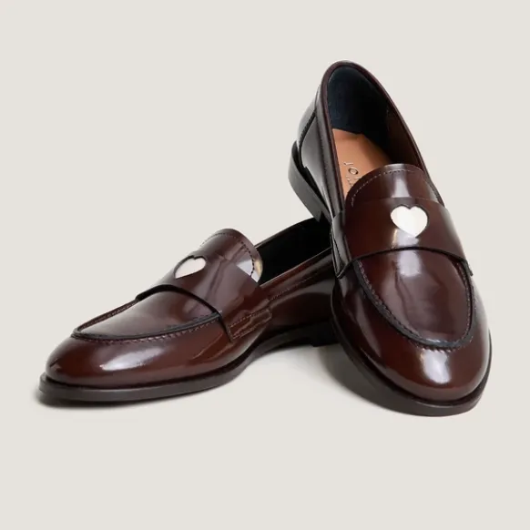 Mocassins à bouts ronds et cœurs