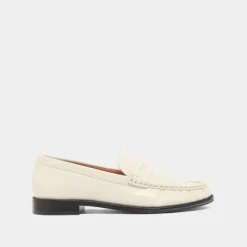 Mocassins à bouts ronds et froncés
