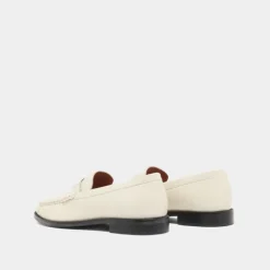 Mocassins à bouts ronds et froncés