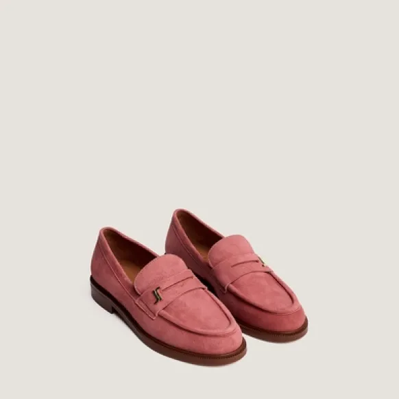 Mocassins à bouts ronds et monogrammes