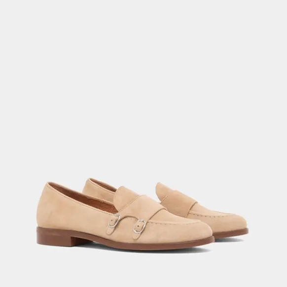 Mocassins à bouts ronds et boucles