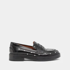 Mocassins à détails argentés
