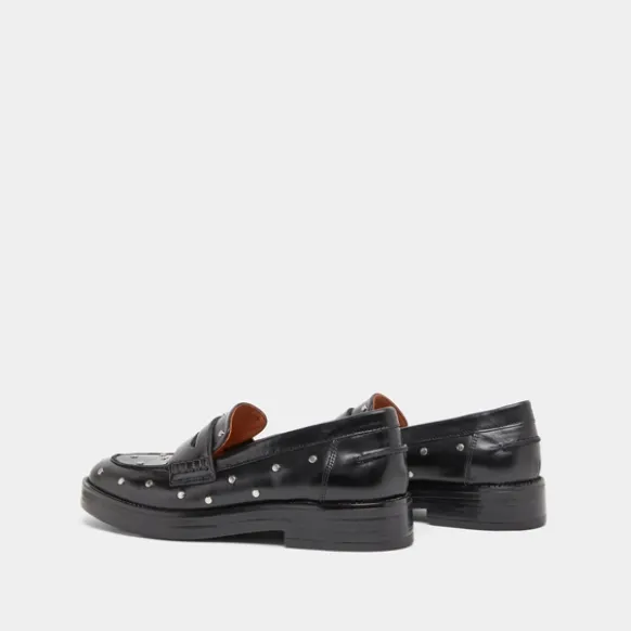 Mocassins à détails argentés