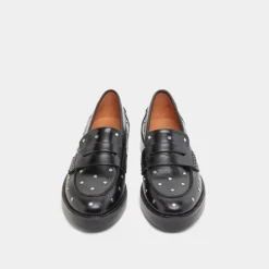 Mocassins à détails argentés