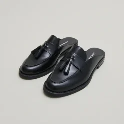 Mocassins à glands et bouts arrières ouv...