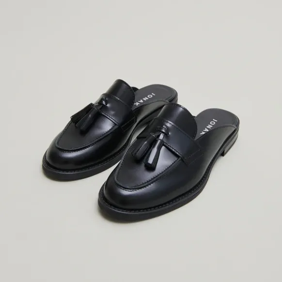 Mocassins à glands et bouts arrières ouv...