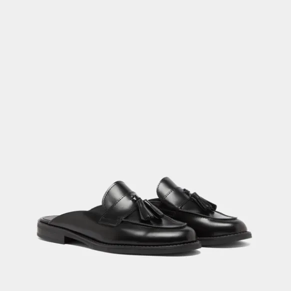 Mocassins à glands et bouts arrières ouv...