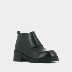 Mocassins à languettes et bouts carrés