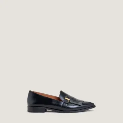 Mocassins à monogrammes et bouts pointus