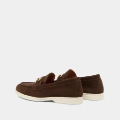Mocassins à mors dorés et surpiqûres