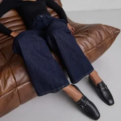 Mocassins à mors et bouts carrés