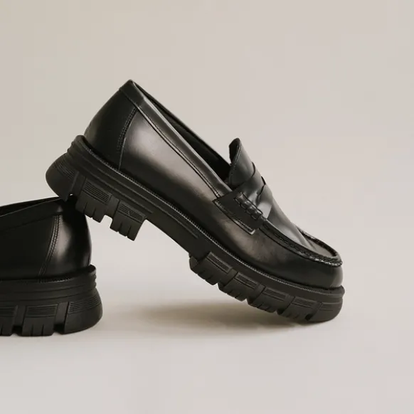 Mocassins à semelles crantées
