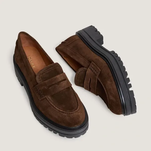 Mocassins à semelles crantées