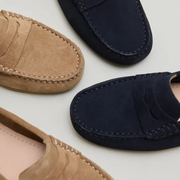 Mocassins à surpiqûres