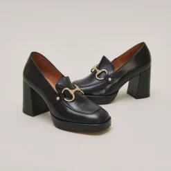 Mocassins à talons et mors