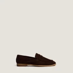 Mocassins à talons plats et bouts arrondis
