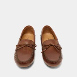 Mocassins froncés à lacets