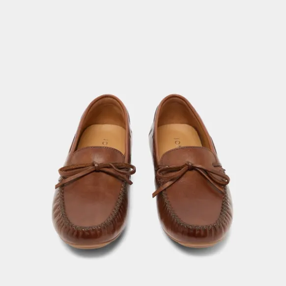 Mocassins froncés à lacets