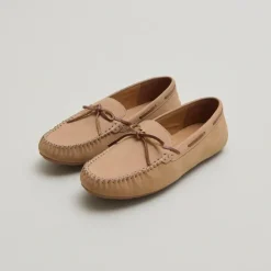 Mocassins froncés à lacets