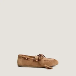 Mocassins souples à détails perlés