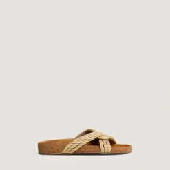 Mules à brides entrecroisées