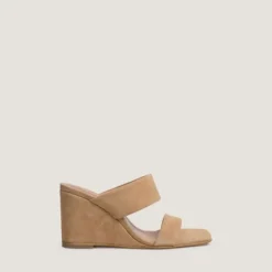 Mules à talons compensés