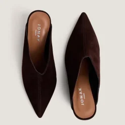 Mules à talons compensés