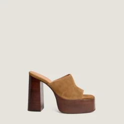 Mules à talons et bouts ouverts