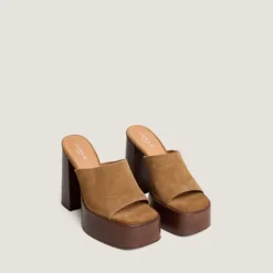 Mules à talons et bouts ouverts