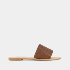 Mules plates tressées