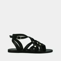 Nu-pieds à boucles et multiples brides