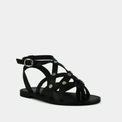 Nu-pieds à boucles et multiples brides