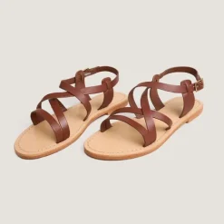 Nu-pieds à brides croisées