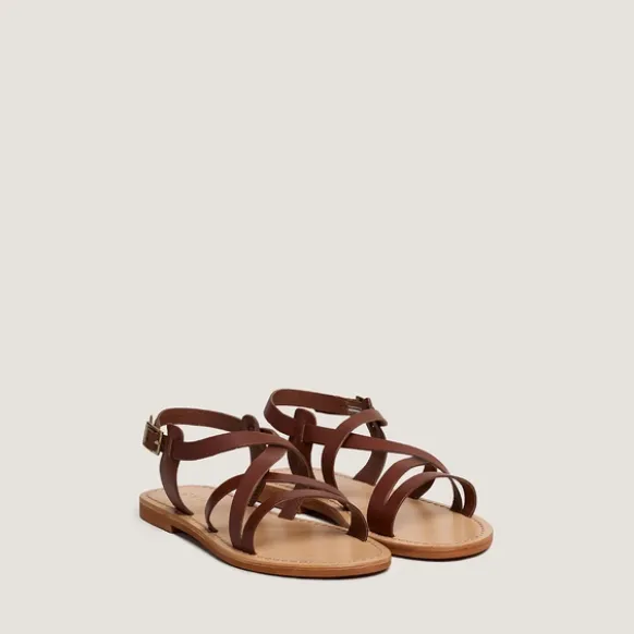 Nu-pieds à brides croisées