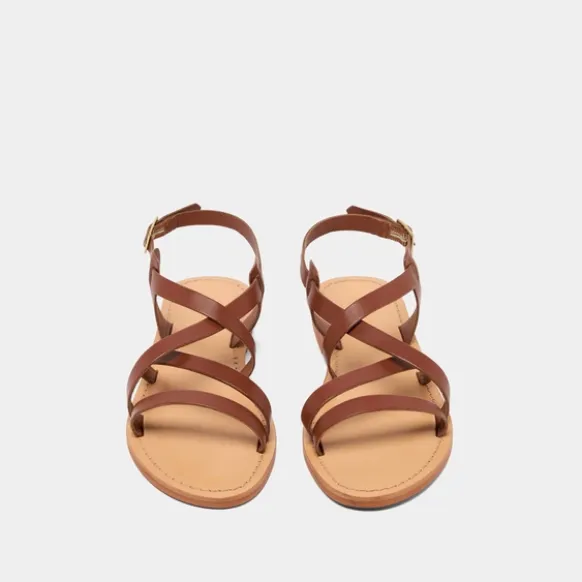 Nu-pieds à brides croisées