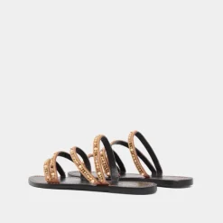 Nu-pieds à brides perlées