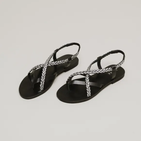 Nu-pieds à brides tressées