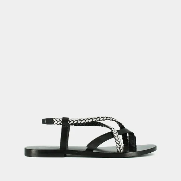Nu-pieds à brides tressées