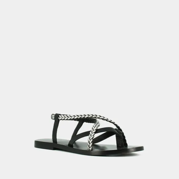 Nu-pieds à brides tressées