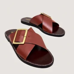 Nu-pieds à lanières entrecroisées