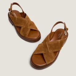 Sandales à brides entrelacées