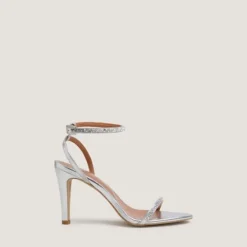 Sandales à brides fines et cristaux Swarovski