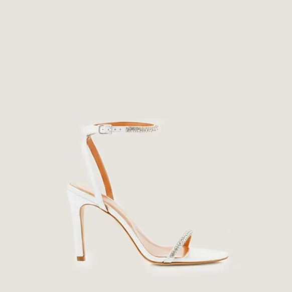 Sandales à brides fines et cristaux Swarovski
