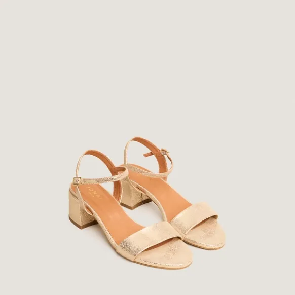 Sandales à talons et bouts ronds