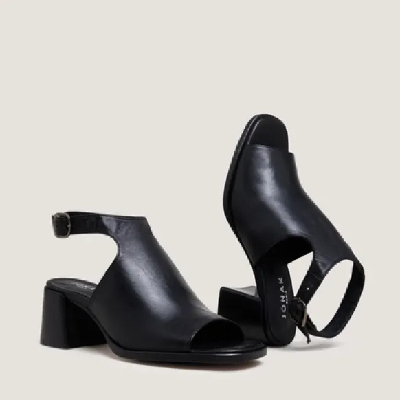 Sandales à talons et bouts arrières ouverts