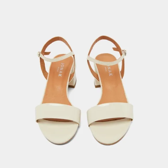 Sandales à talons et bouts ronds